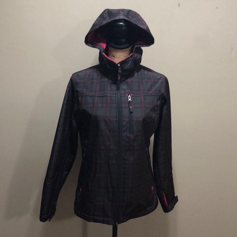 {Free Country} Plaid Fur Lined Hooded Jacket - Picture 5 of 9